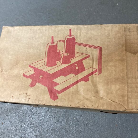 vintage mini table toter new in damaged box - Picture 3 of 4